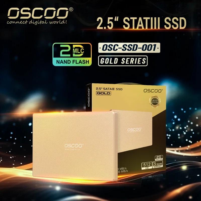 OSCOO Ʈ ũž SSD ϵ ũ, 2.5 SATA3 SSD 2D MLC  ָ Ʈ ϵ ̺, 512GB 256GB HDD ϵ ũ